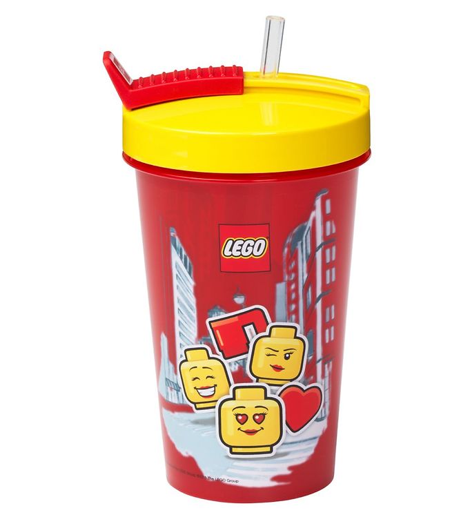 Drikkedunk M. Sugerør   500 Ml   Iconic Girl   Bri fra Legoâ® Storage