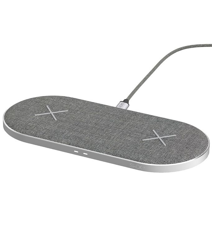 Sackit Chargeit Dual Dock Trådløs Oplader - Grå