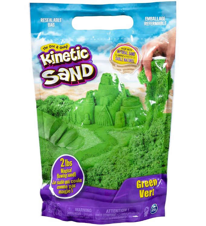 Kinetisk Strandsand 900 Gram - Grøn fra Kinetic Sand