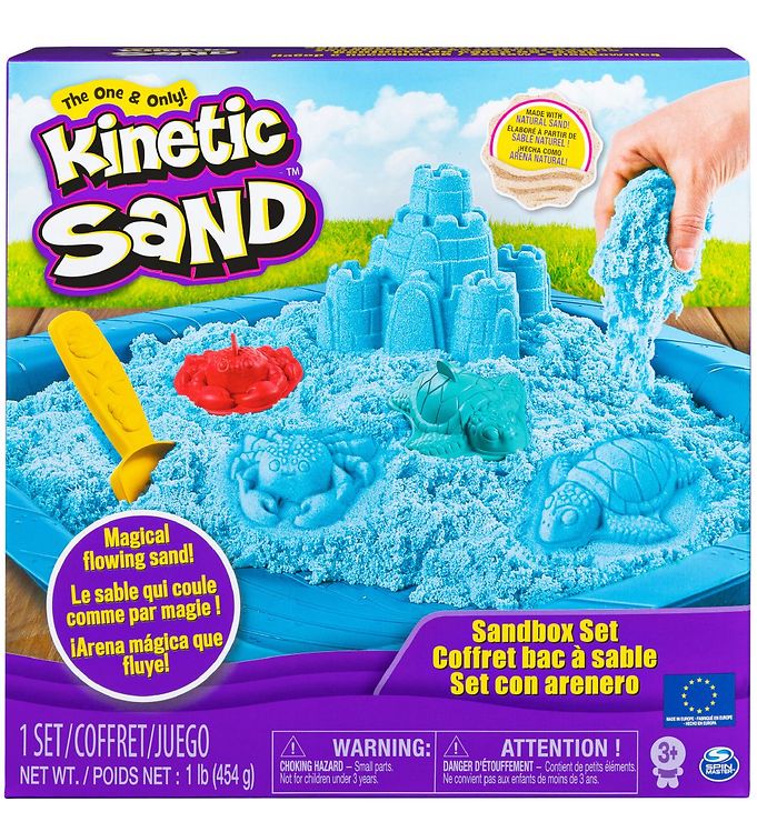 Kinetisk Sand Sandsæt 454 Gram - Blå Fra Kinetic Sand