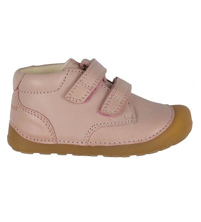 Begyndersko   Petit Velcro   Old Rose fra Bundgaard