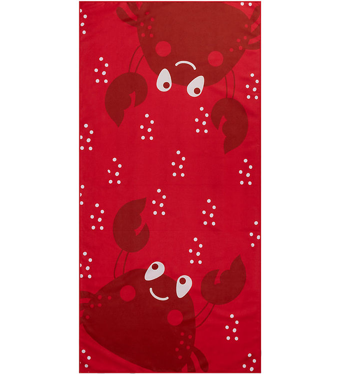 Håndklæde   Microfiber   135x65 Cm   Red Crab fra Swim Essentials
