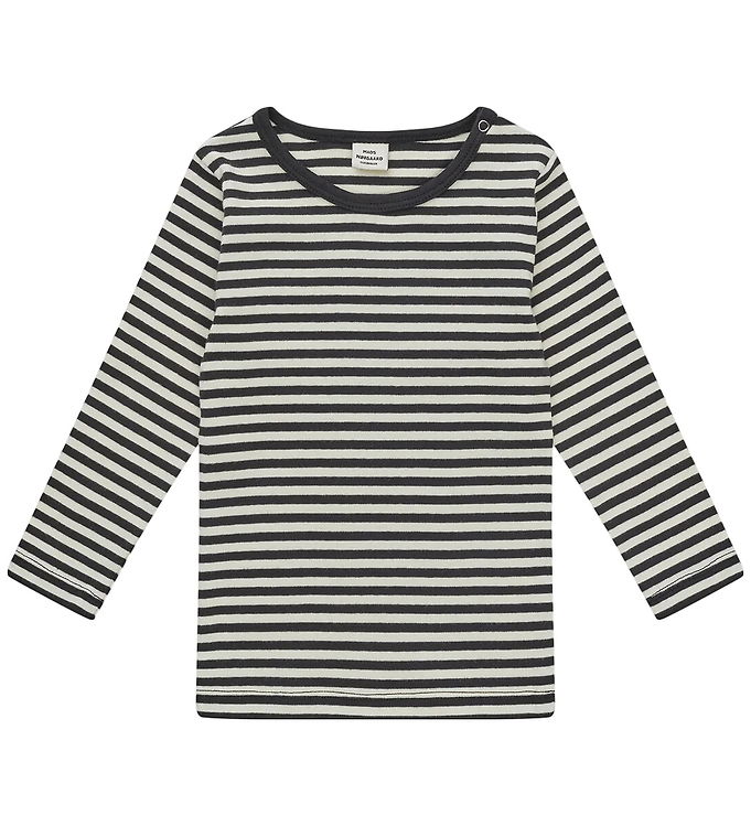 Bluse   Striped Tobinino   Black Vanilla Ice fra Mads Nørgaard