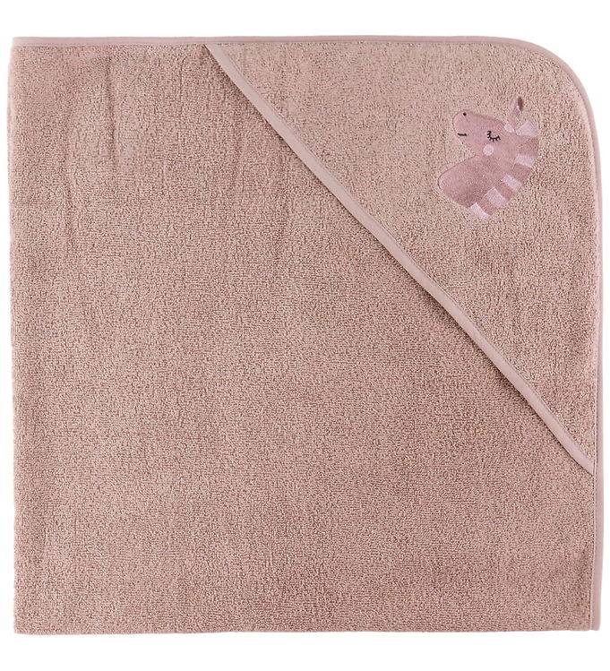 Babyhåndklæde   100x100 Cm   Rosa M. Enhjørning fra Nørgaard Madsens