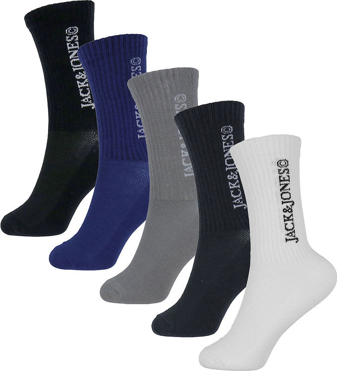 5 Pak Strømper Jacjay - Phantom White fra Jack & Jones